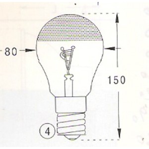 Lampa typ "Martin"  H65975  24V  75/75W  E27  80x150mm  88-912-02  