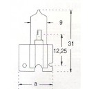 Lampa typ "Iodyne"  H6940CL  24V  100W  19,5x31mm  čirá