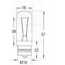 Microskop  P 7242  6V  15W  M16  18x57mm