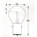 Microskop  P 8025  6V  5A  BA20D  35x60mm