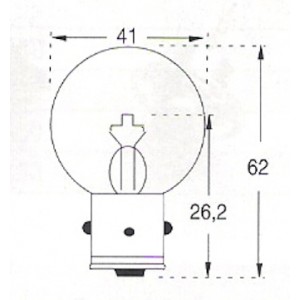 Microskop  P 7029  12V  5A  BA21S  41x62mm