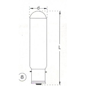 Microskop  H 88100  12V  100W  P28S  28x135mm